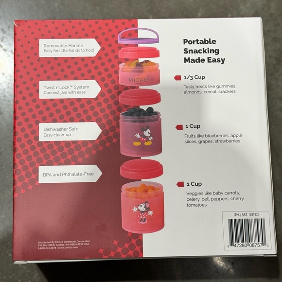 Mickey & friends Disney Whiskware snack container - Picture 2 of 2